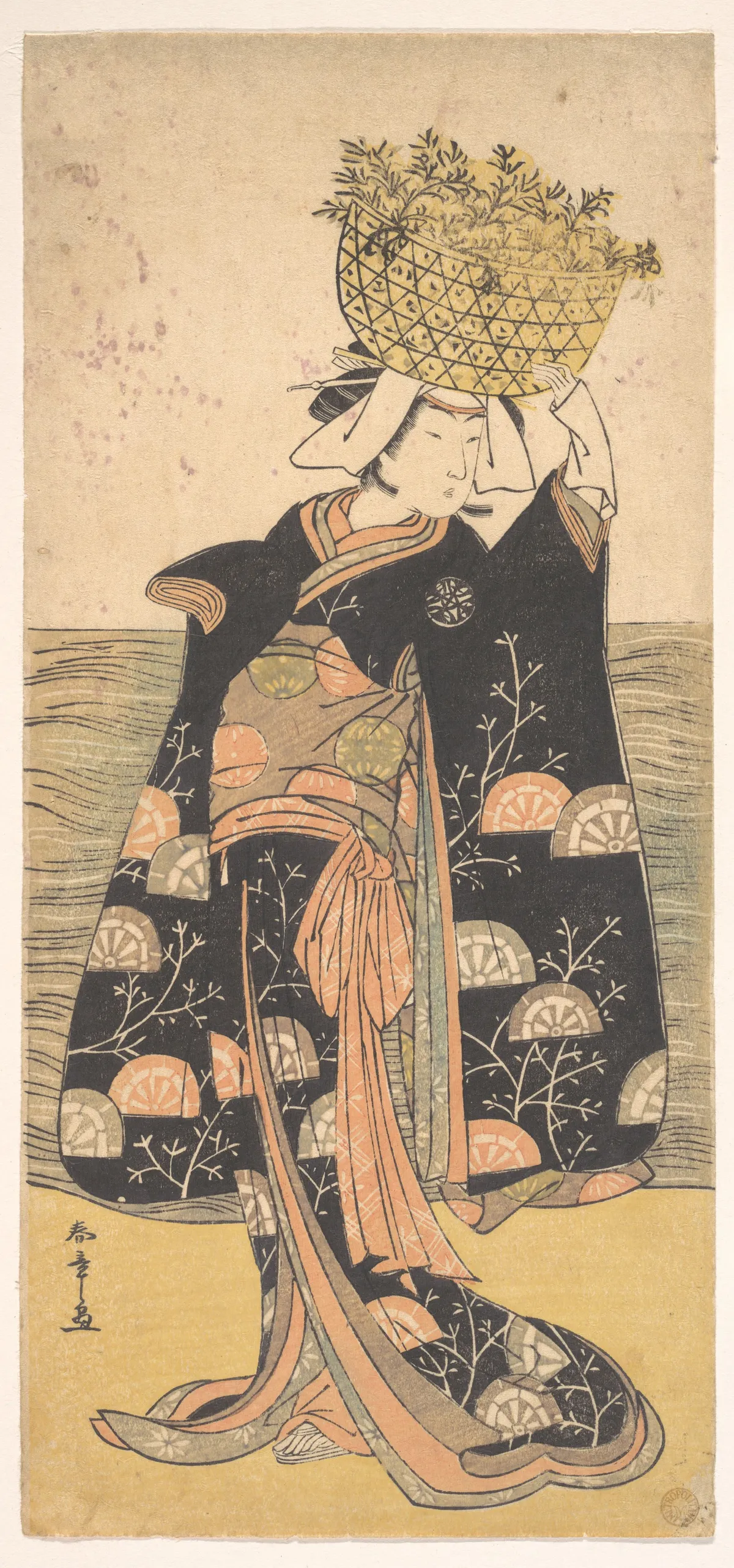 The First Nakamura Nakazo in the Role of the Ghost of Shiragiku | 浮世繪妖怪藝術