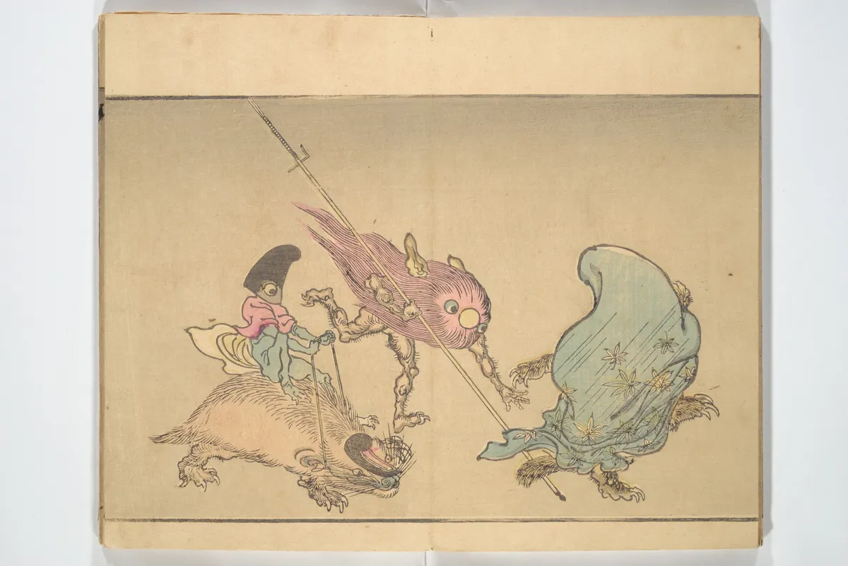 Kyōsai’s Pictures of One Hundred Demons (Kyōsai hyakki gadan) 暁斎百鬼画談 | 浮世繪妖怪藝術