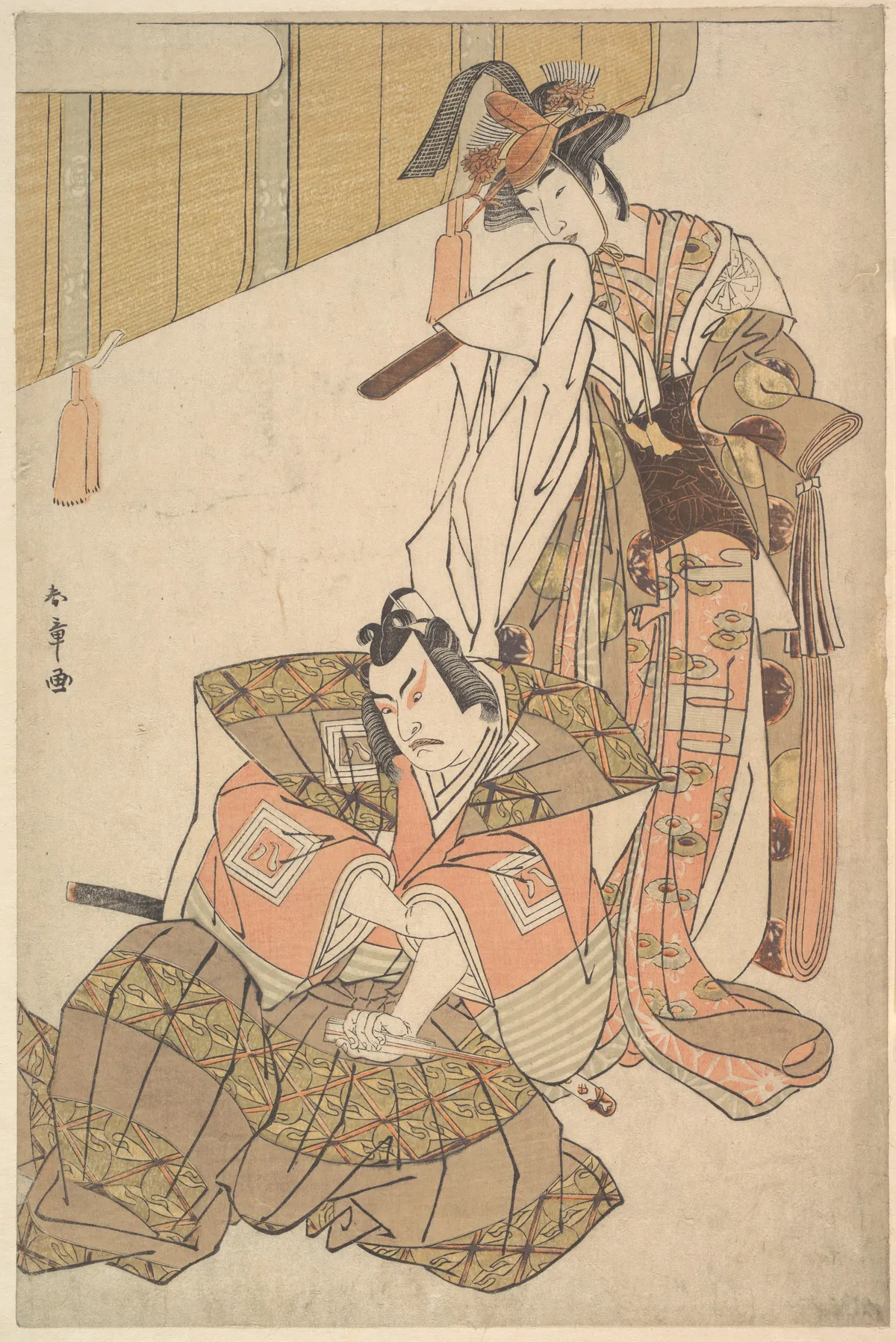 The Third Ichikawa Yaozo and Mimasu Tokujiro | Katsukawa Shunshō 勝川春章 - 浮世繪畫廊