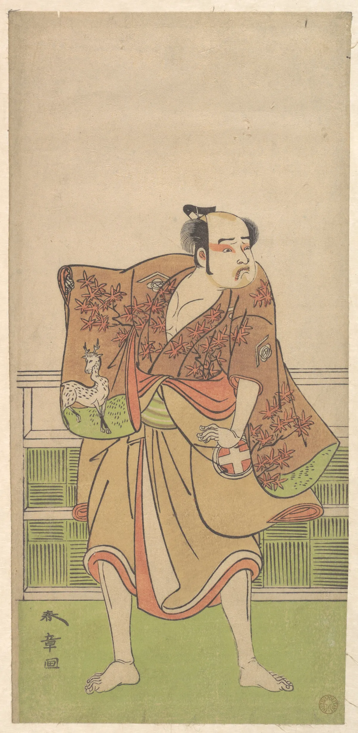 Ōtani Hiroemon in the role of Gokumon no Shobei | Katsukawa Shunshō 勝川春章 - 浮世繪畫廊