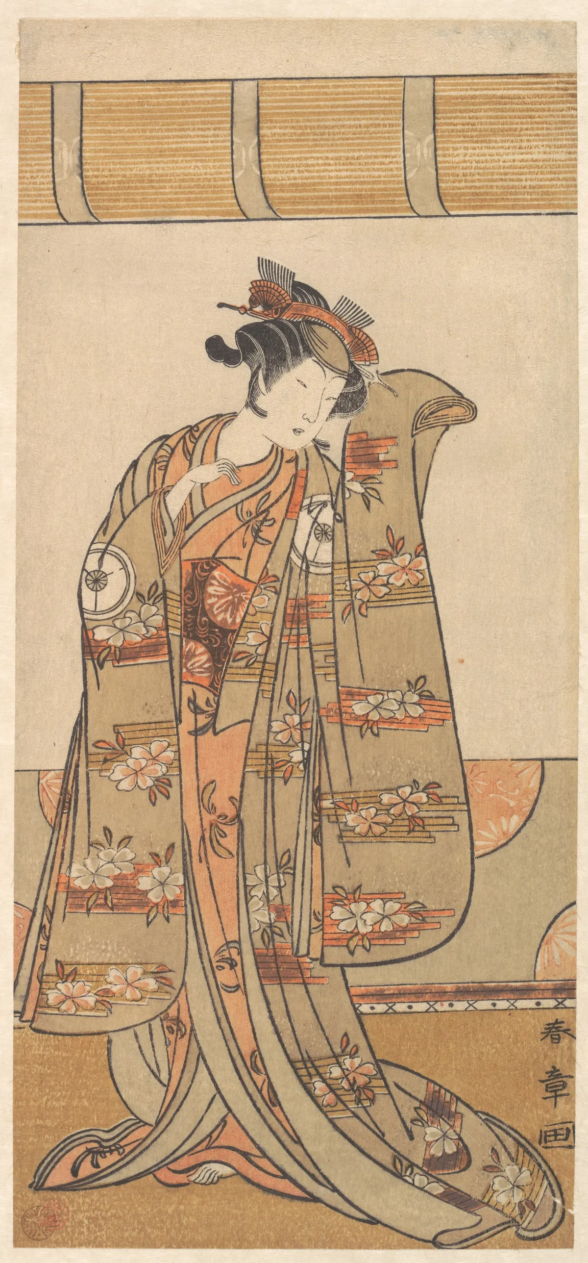 The Fourth Iwai Hanshiro as a Woman | Katsukawa Shunshō 勝川春章 - 浮世繪畫廊