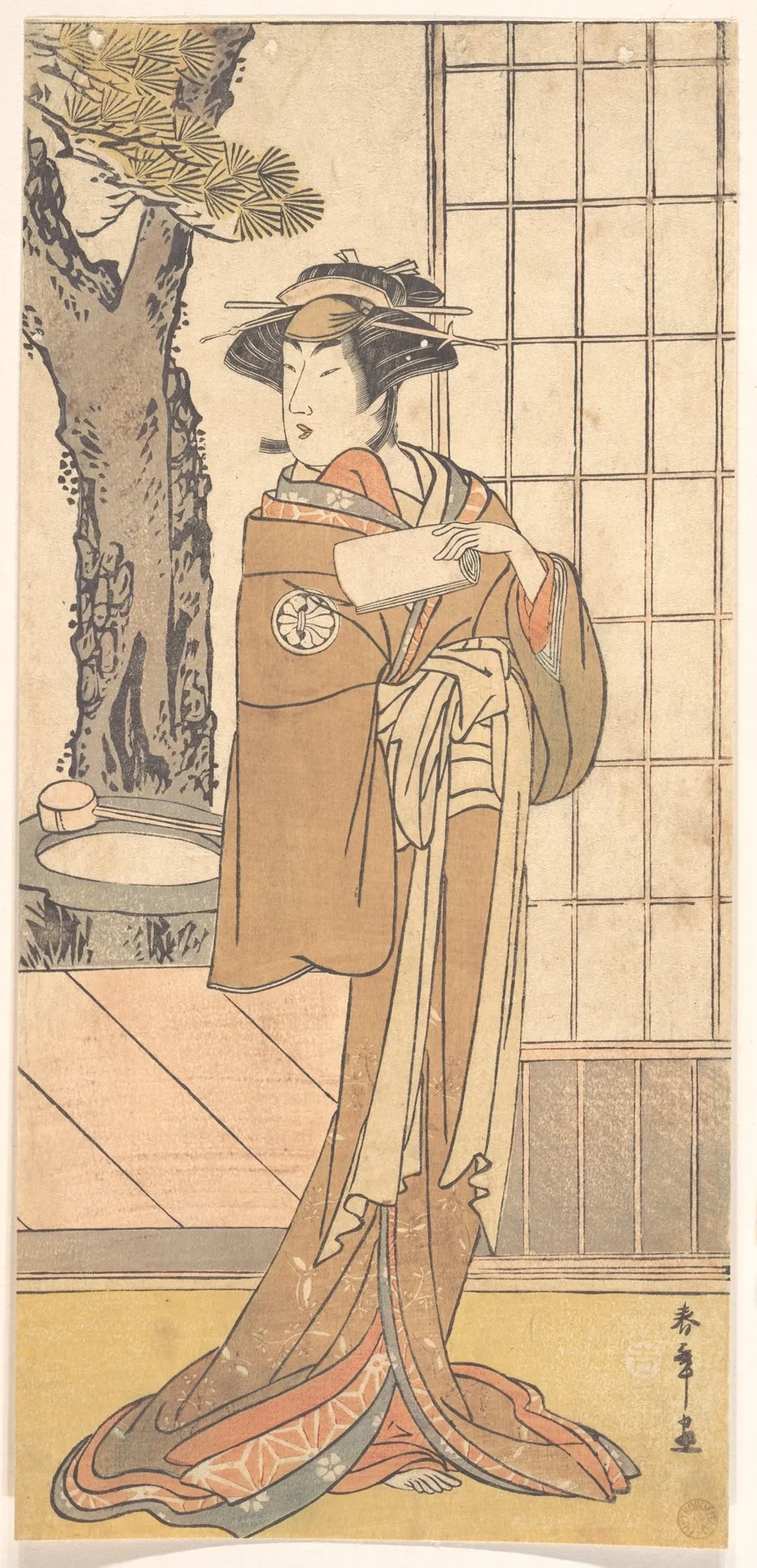 The Actor Segawa Kikunojo Third as an Oiran | Katsukawa Shunshō 勝川春章 - 浮世繪畫廊
