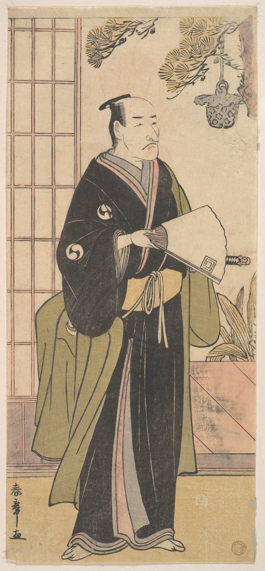 The Fifth Ichikawa Danjuro in the Role of Oboshi Yuranosuke | Katsukawa Shunshō 勝川春章 - 浮世繪畫廊