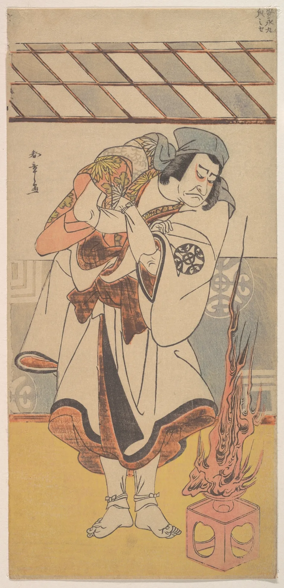 The First Nakamura Nakazo in the Role of Chinzai Hachiro | Katsukawa Shunshō 勝川春章 - 浮世繪畫廊