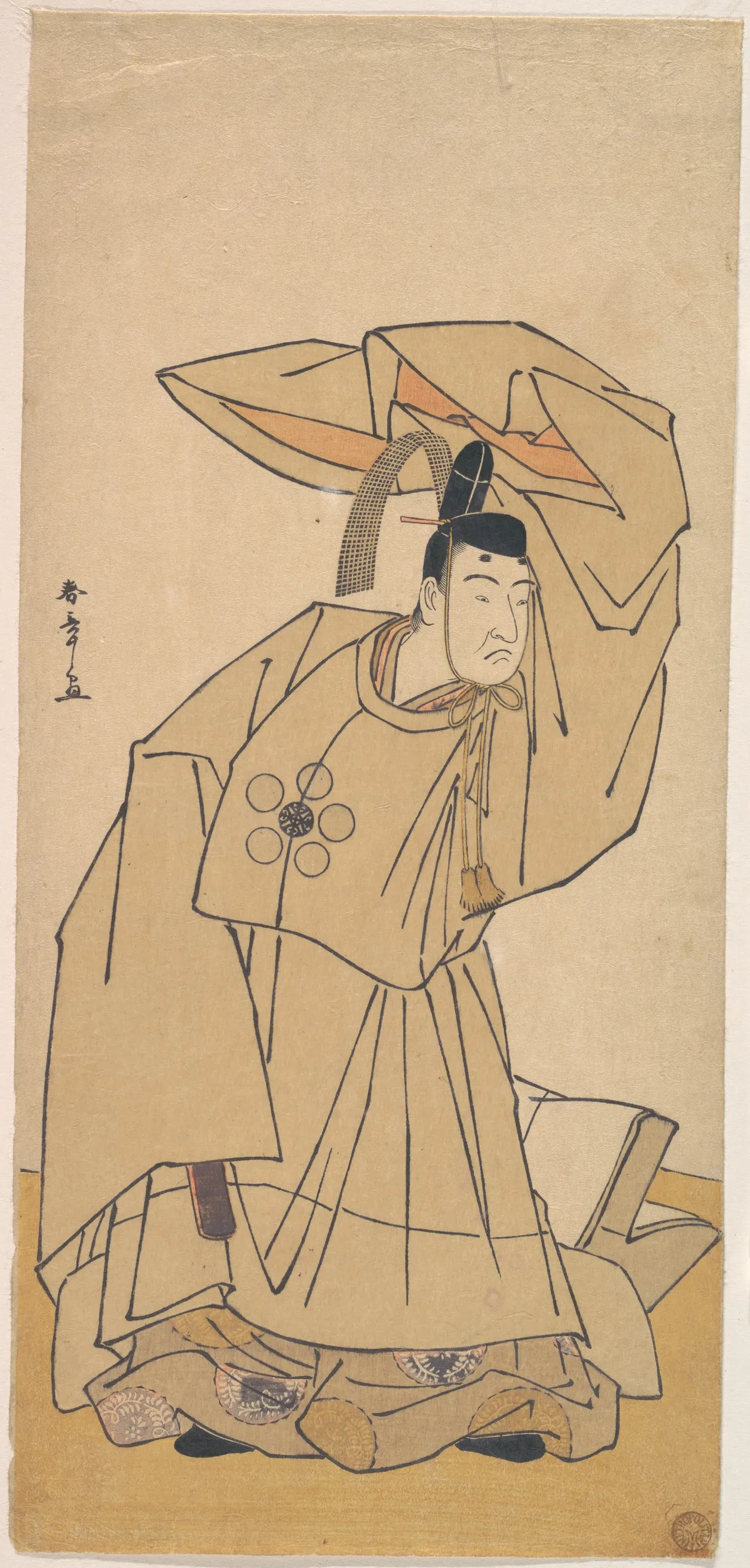 The First Nakamura Nakazo in the Role of Kanshojo | Katsukawa Shunshō 勝川春章 - 浮世繪畫廊