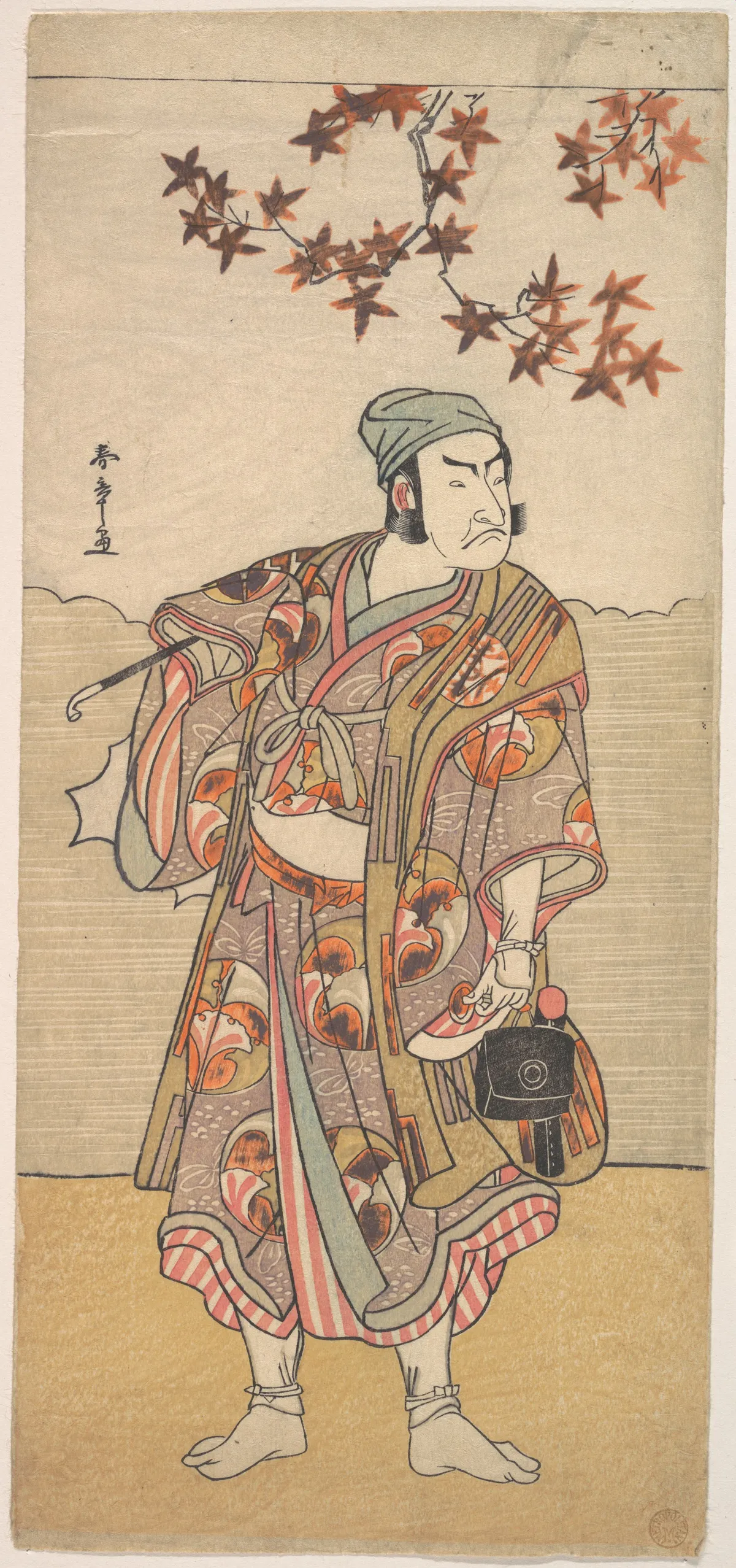 The First Nakamura Nakazō in the Role of Shimada no Hachizō | Katsukawa Shunshō 勝川春章 - 浮世繪畫廊