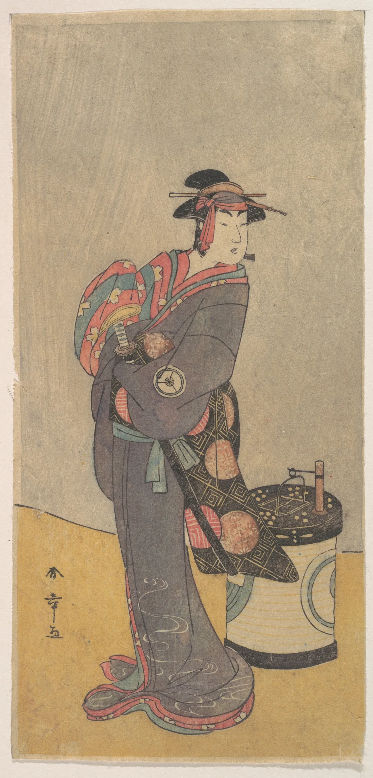 The Fourth Iwai Hanshiro as an Onnadate (Woman Kyokaku) | Katsukawa Shunshō 勝川春章 - 浮世繪畫廊