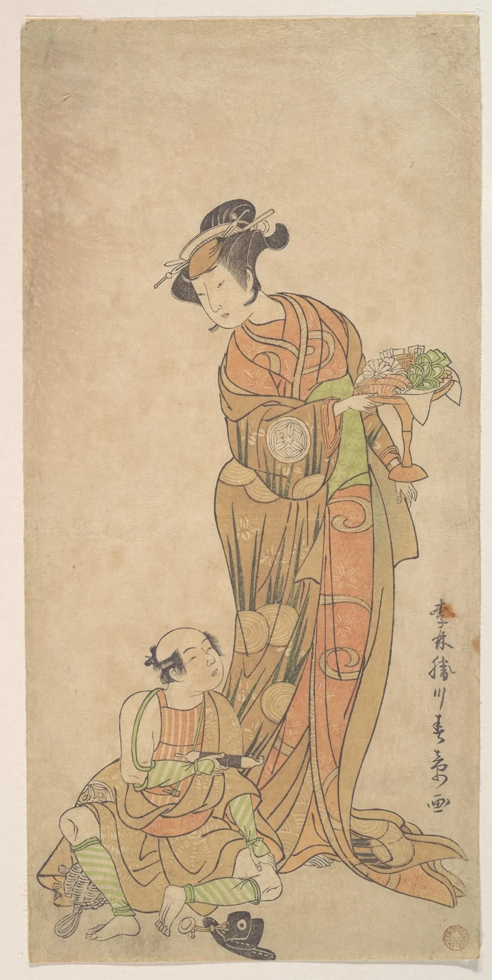The Second Yamashita Kinsaku in the Role of Shigenoi | Katsukawa Shunshō 勝川春章 - 浮世繪畫廊