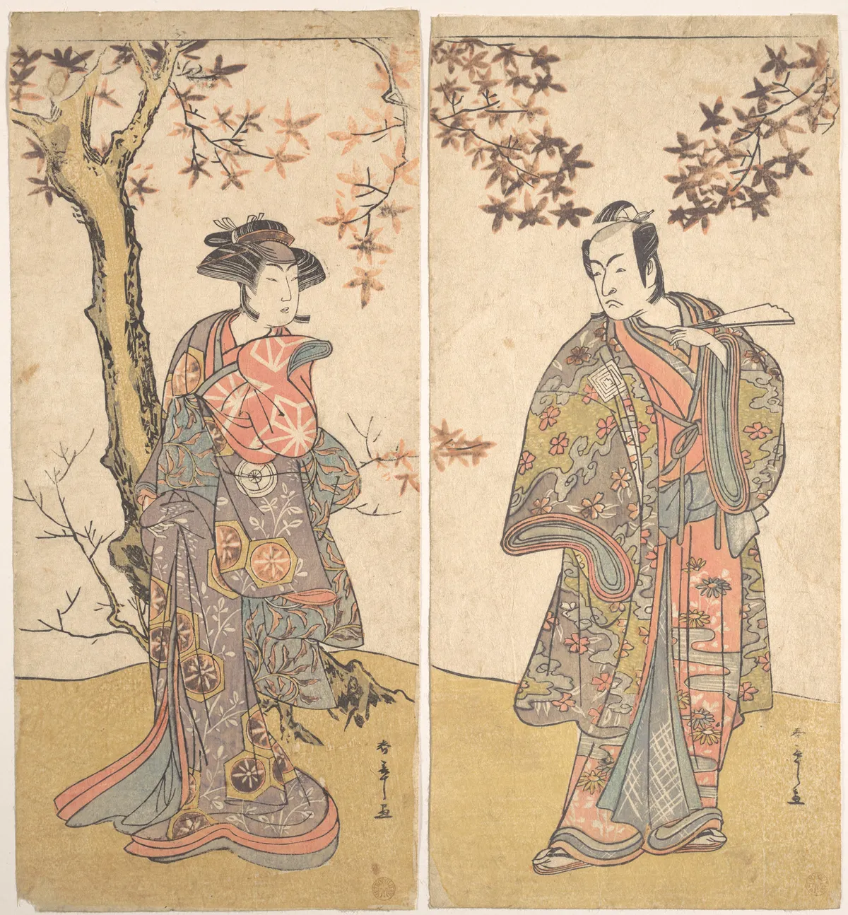 The Second Ichikawa Monnosuke as an Unarmed Man | Katsukawa Shunshō 勝川春章 - 浮世繪畫廊