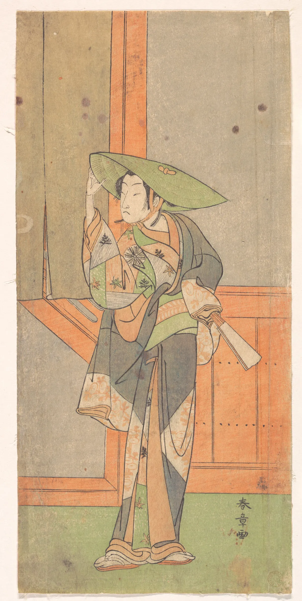 The First Nakamura Tomijuro in the Role of Izaemon | Katsukawa Shunshō 勝川春章 - 浮世繪畫廊
