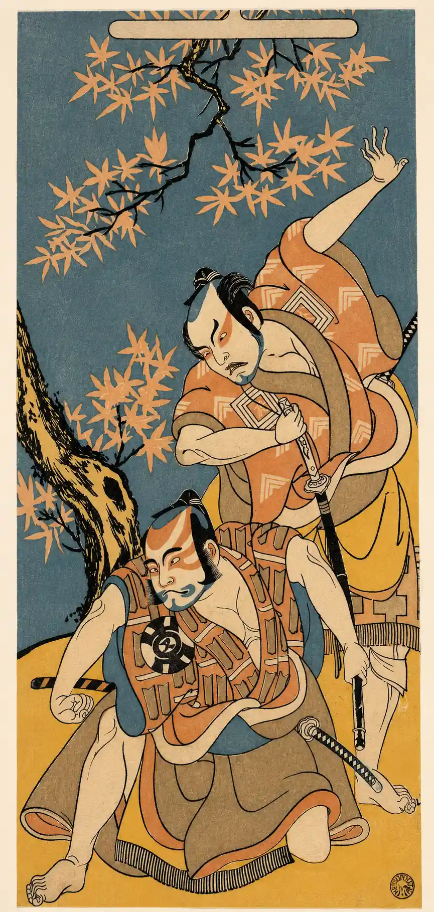 Scene From The Drama "Otokoyama Yunzei Kurabe" | Katsukawa Shunshō 勝川春章 - 浮世繪畫廊
