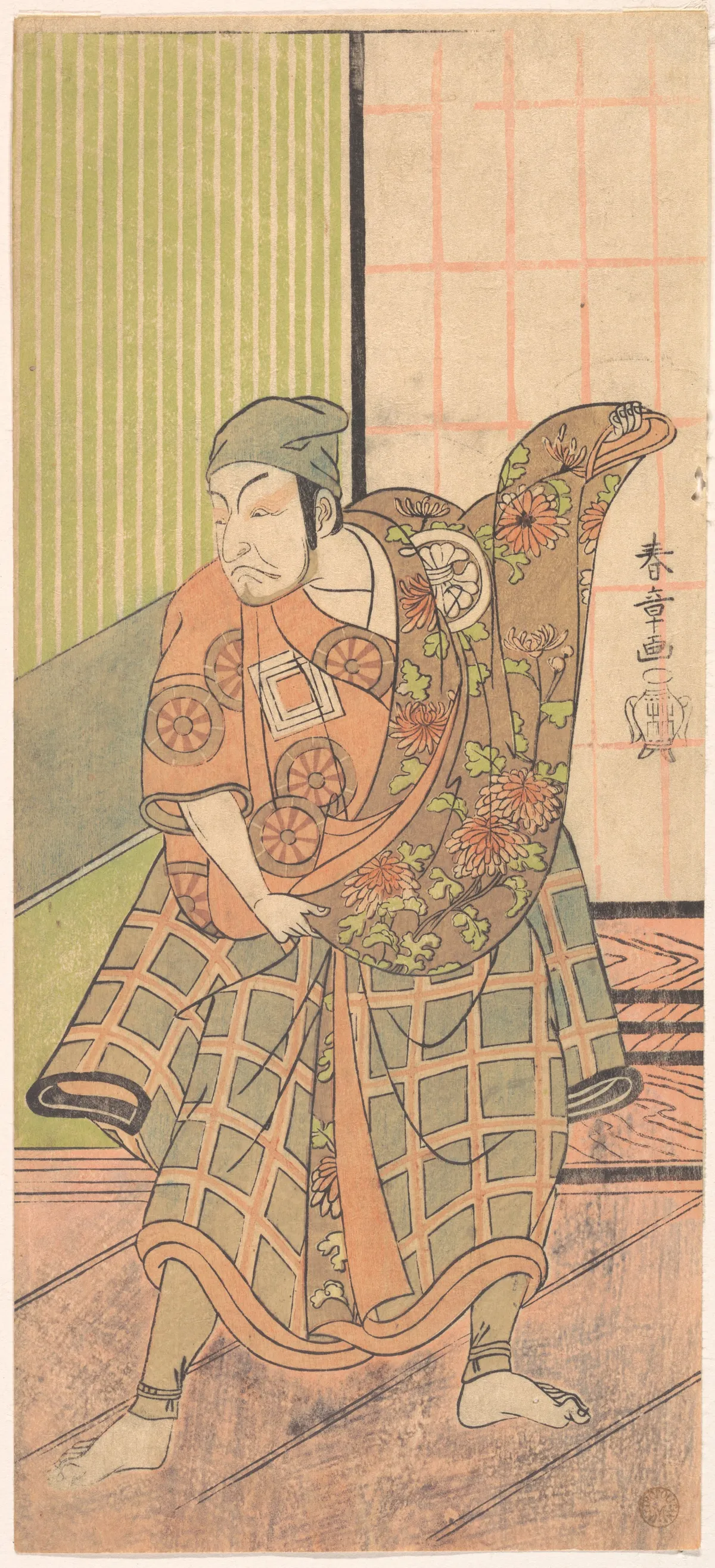 The Fourth Ichikawa Danjuro in the Role of Ukishima Danjo | Katsukawa Shunshō 勝川春章 - 浮世繪畫廊