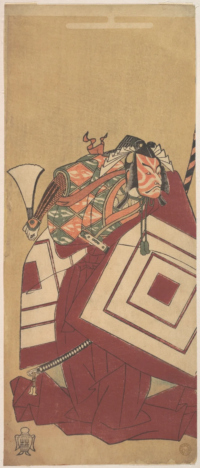 The Fifth Ichikawa Danjuro as Kisou Takiguchi | Katsukawa Shunshō 勝川春章 - 浮世繪畫廊