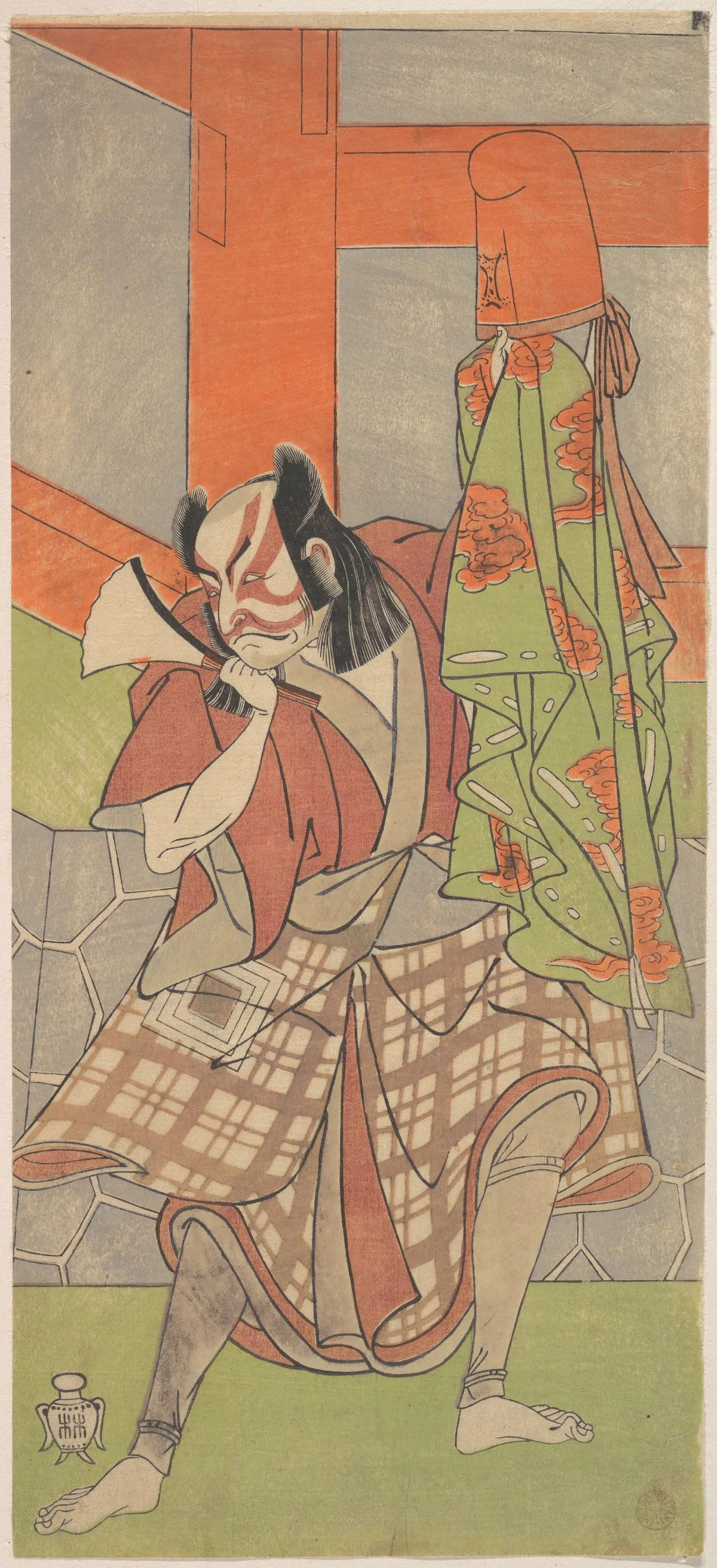 The Fourth Ichikawa Danjuro in the Role of Yahei-byoe Munekiyo | Katsukawa Shunshō 勝川春章 - 浮世繪畫廊