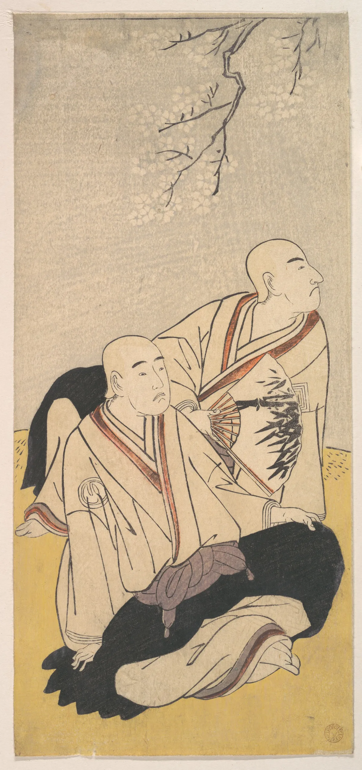 The Third Sawamura Sojuro & the Second Ichikawa Monnosuke as Buddhist Monks | Katsukawa Shunshō 勝川春章 - 浮世繪畫廊