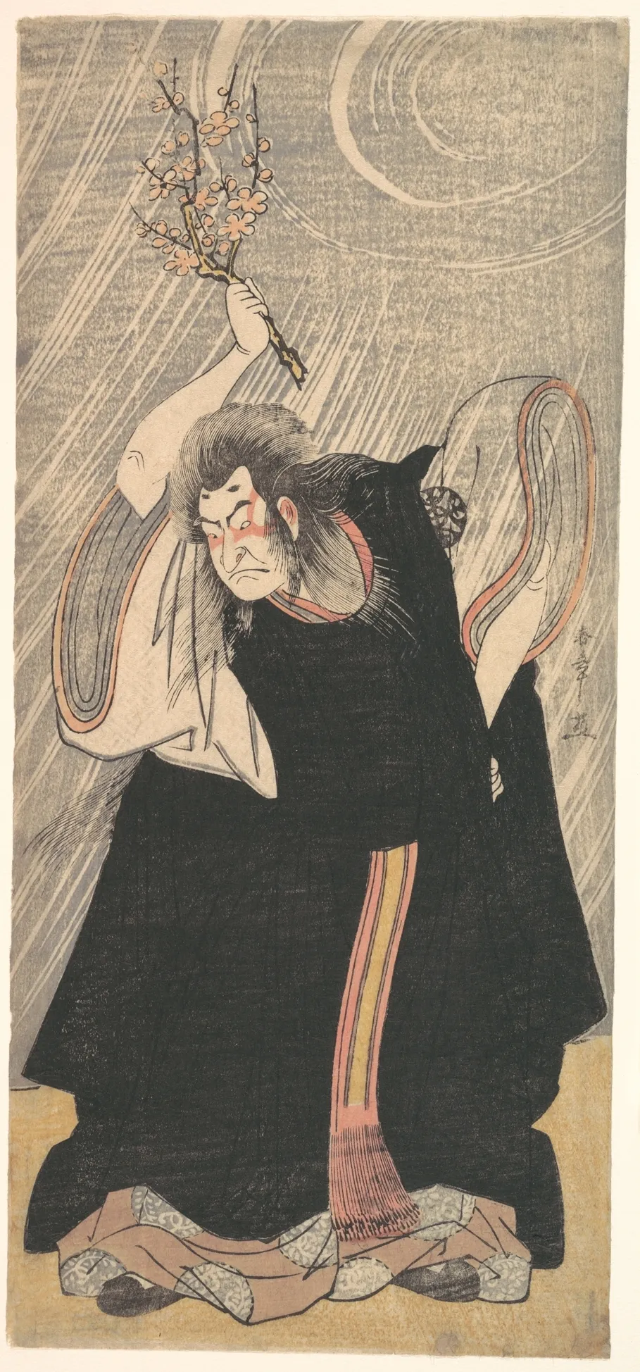The Actor Nakamura Nakazō in the Role of Kan Shōjō | Katsukawa Shunshō 勝川春章 - 浮世繪畫廊