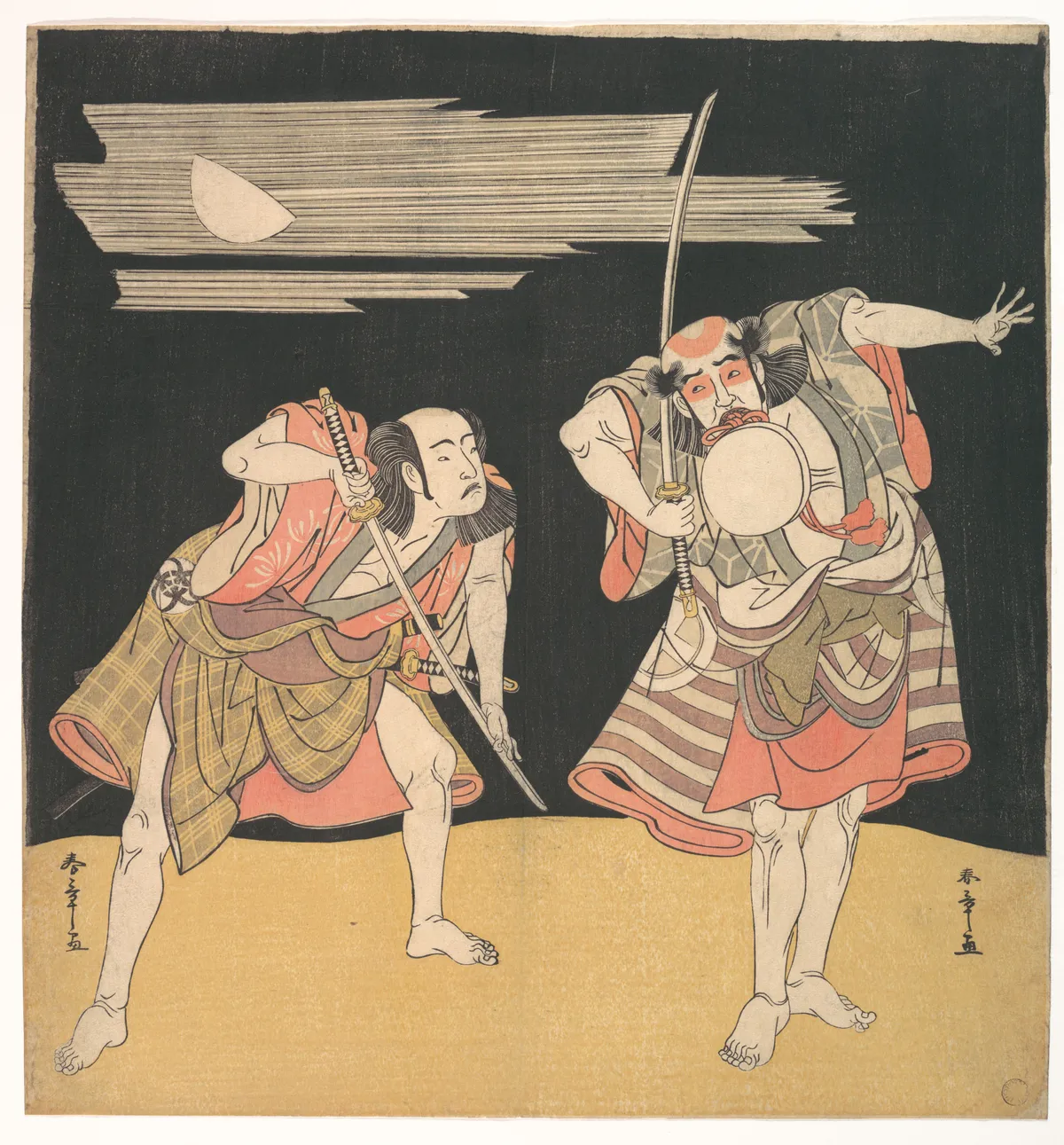 The Actors Otani Tomoemon I and Bando Mitsugoro I | Katsukawa Shunshō 勝川春章 - 浮世繪畫廊