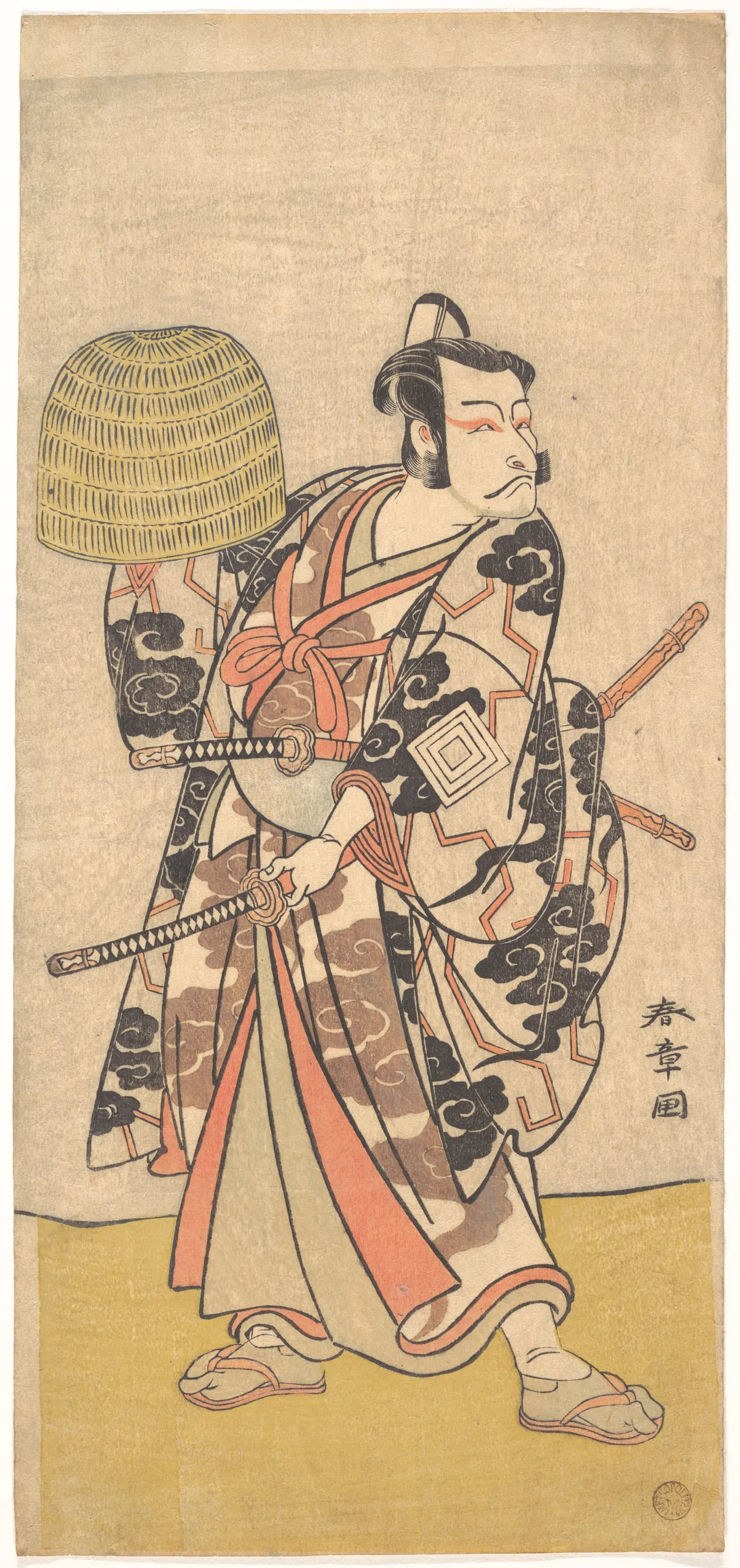 Kabuki Actor Ichikawa Danjūrō V | Katsukawa Shunshō 勝川春章 - 浮世繪畫廊