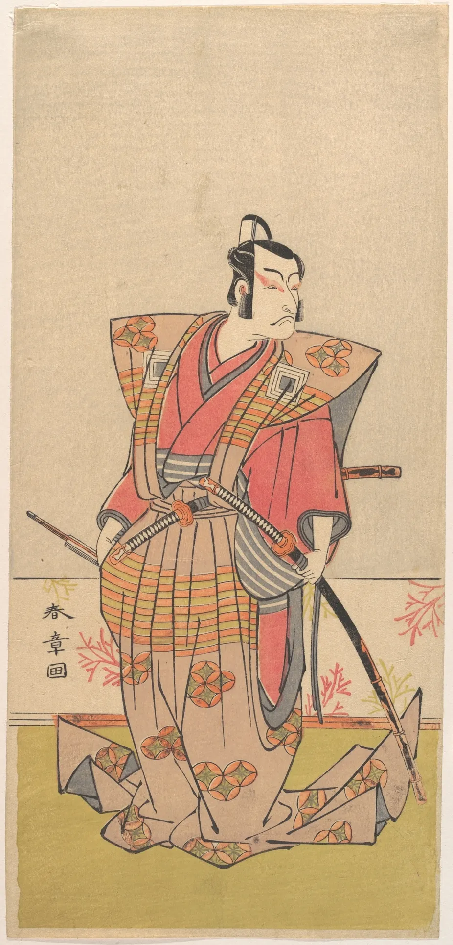 The Actor Ichikawa Danjūrō V as a Samurai | Katsukawa Shunshō 勝川春章 - 浮世繪畫廊