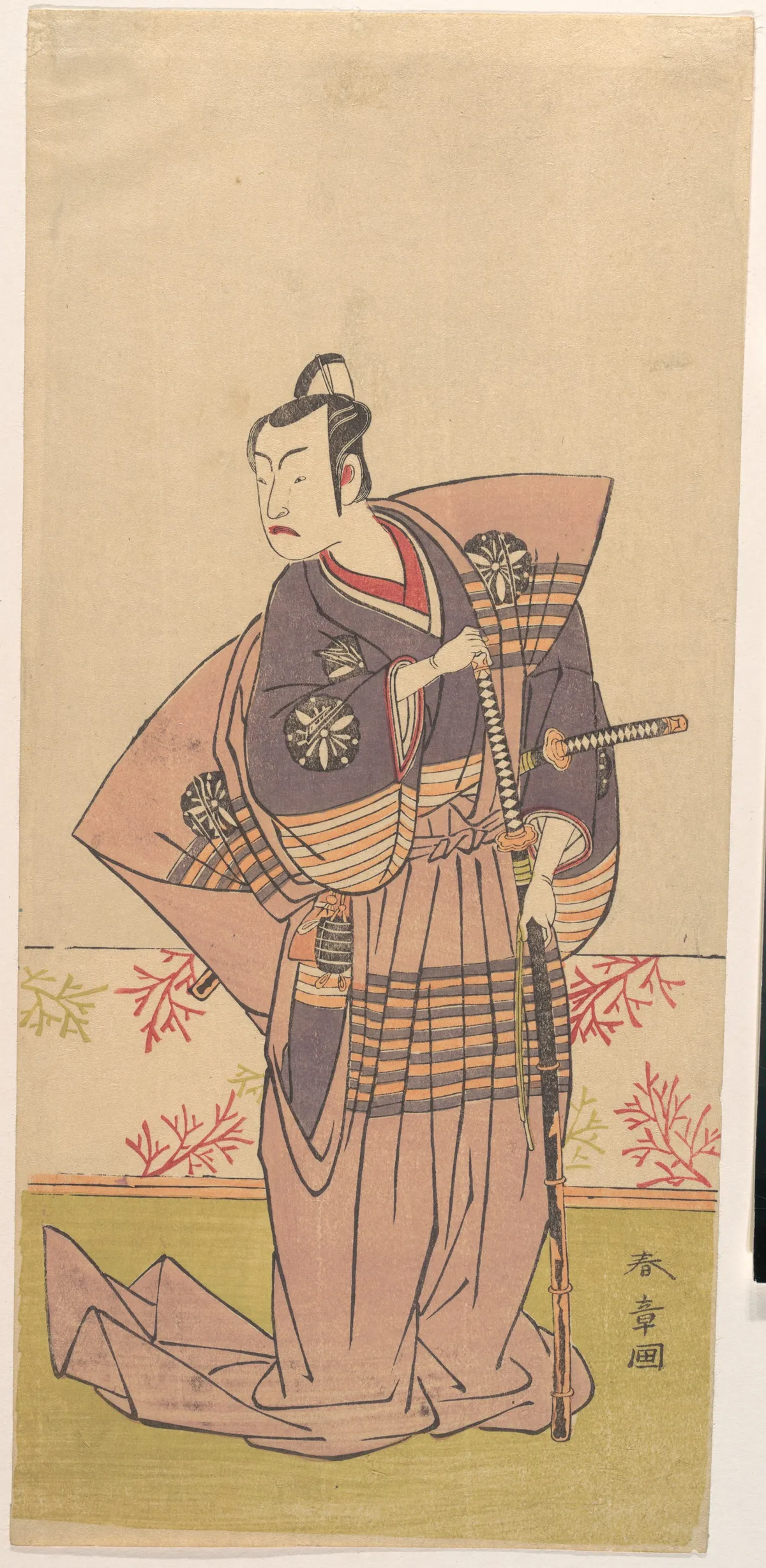The Actor Matsumoto Koshiro 2nd as a Samurai | Katsukawa Shunshō 勝川春章 - 浮世繪畫廊
