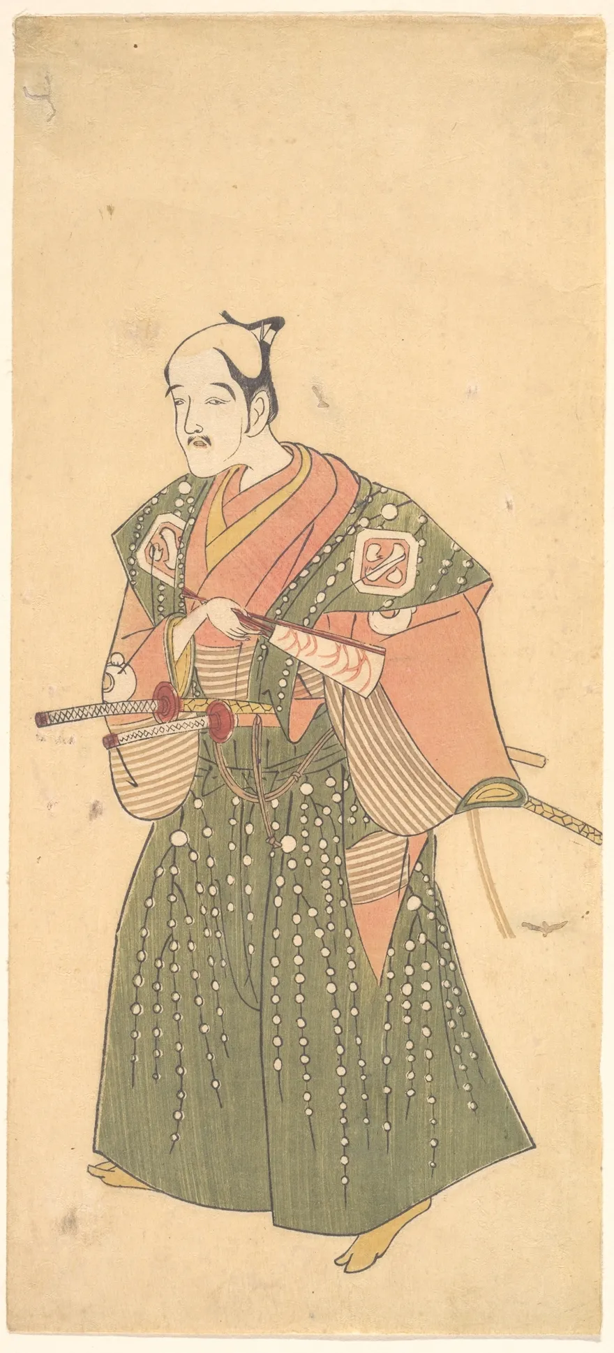 The Actor Arashi Otohachi I (facsimile?) | Ippitsusai Bunchō 一筆齊文調 - 浮世繪畫廊