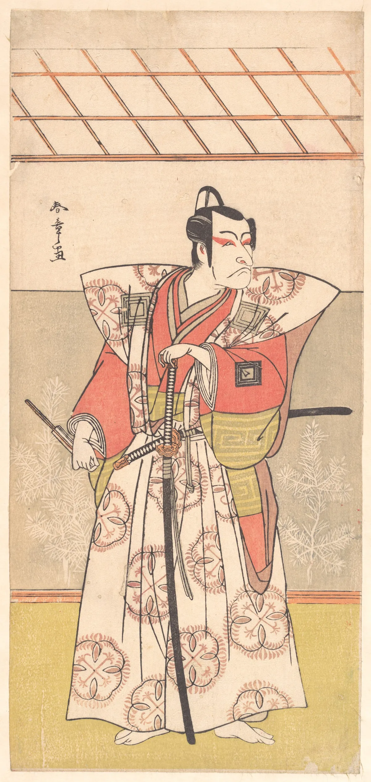 Ichikawa Danjuro V as a Samurai of High Rank | Katsukawa Shunshō 勝川春章 - 浮世繪畫廊