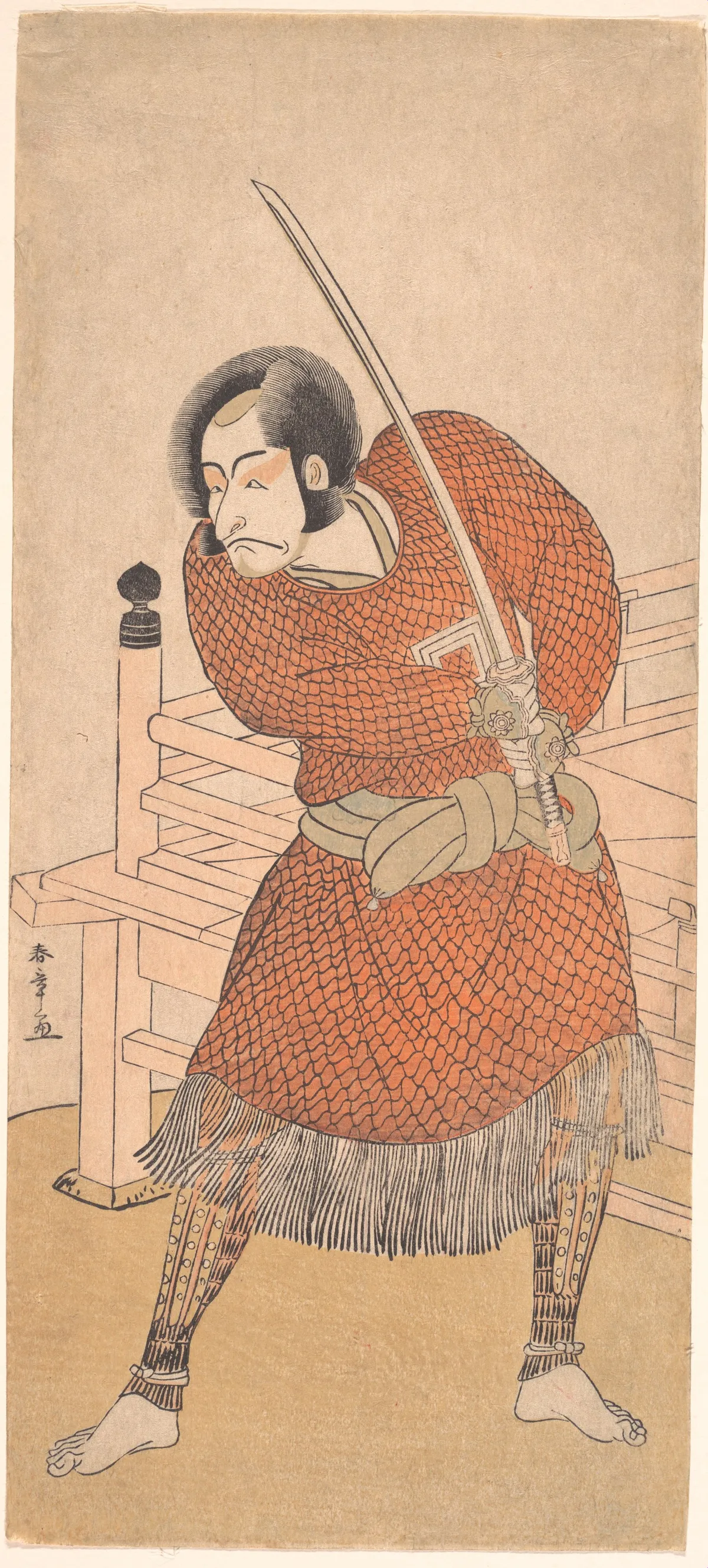 Danjuro V, in chain-mail | Katsukawa Shunshō 勝川春章 - 浮世繪畫廊
