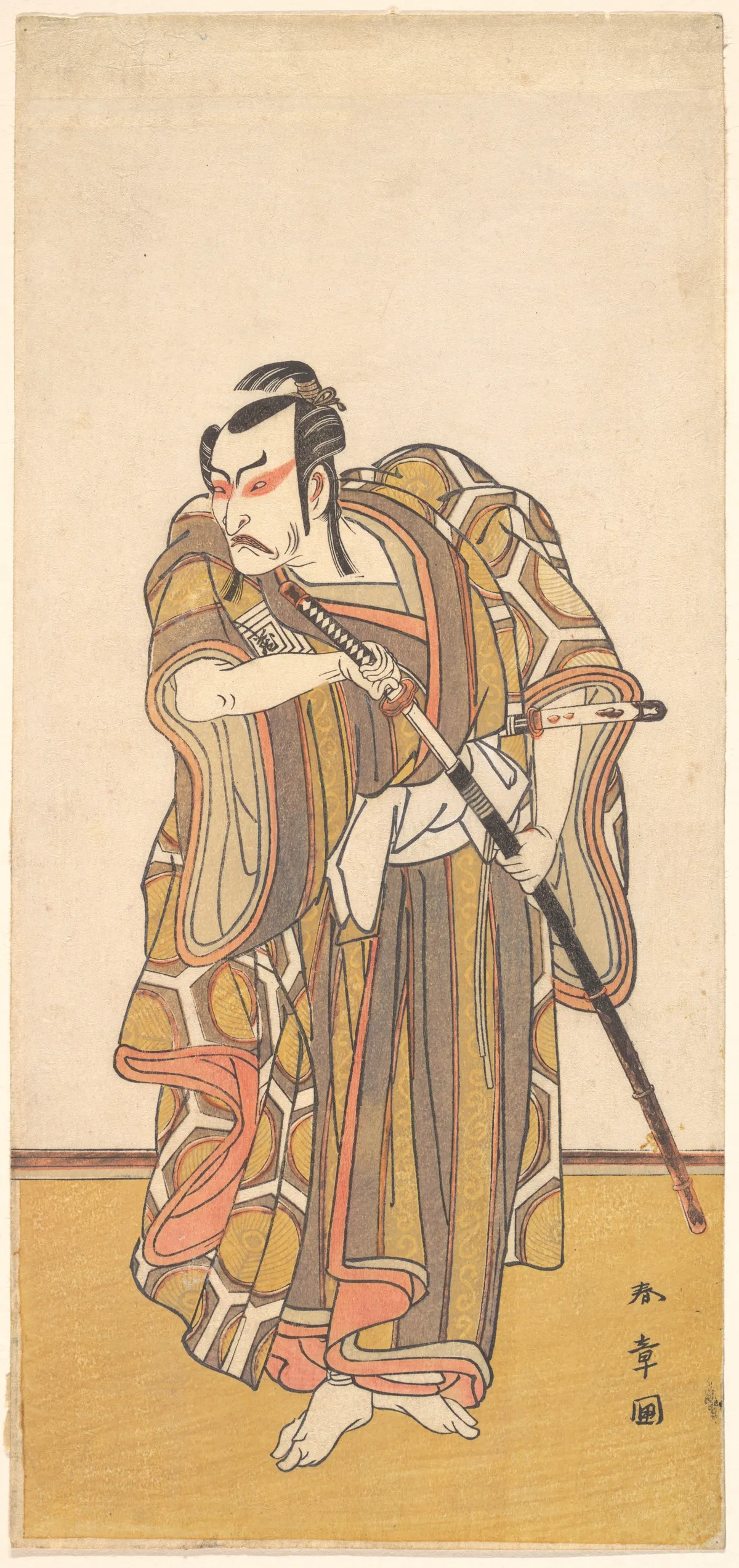 Kabuki Actor Ichikawa Danzō IV | Katsukawa Shunshō 勝川春章 - 浮世繪畫廊