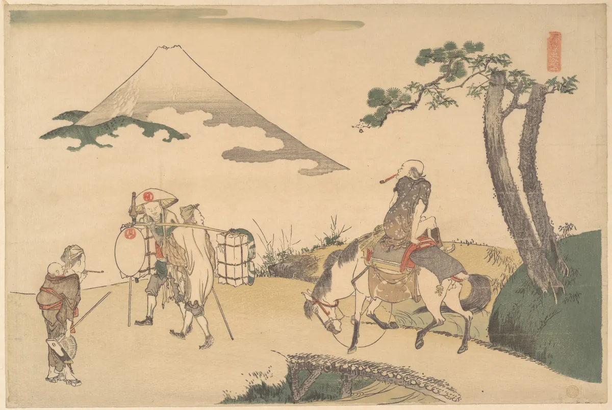 The Top of Mount Fuji | Katsushika Hokusai - 浮世繪畫廊