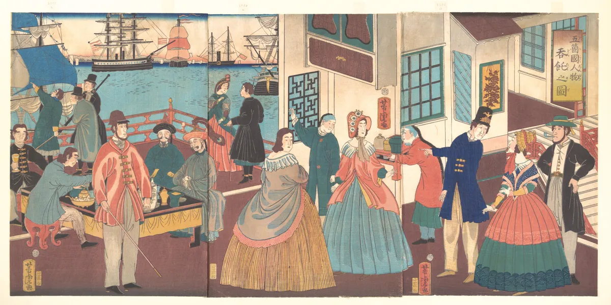People of the Five Nations | Utagawa Yoshitora - 浮世繪畫廊